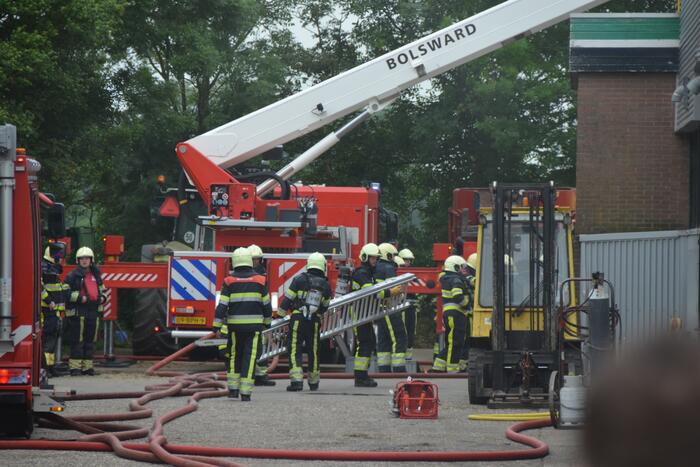 Grote brand in loods van Bos Mechanisatie