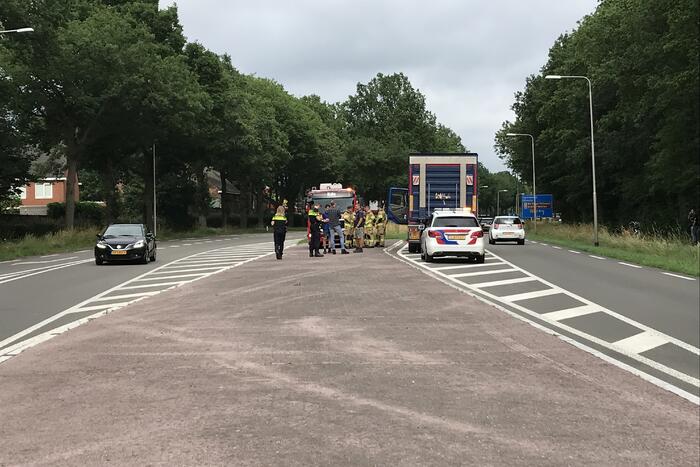 Hond overleden na aanrijding met vrachtwagen