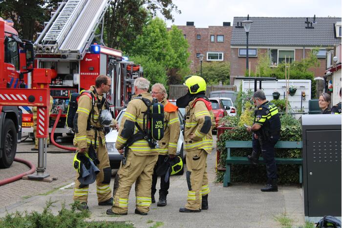 Brand op dak van woning door werkzaamheden