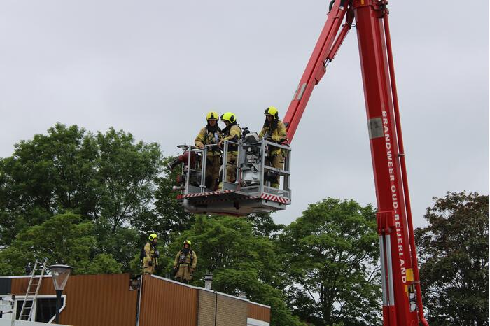 Brand op dak van woning door werkzaamheden