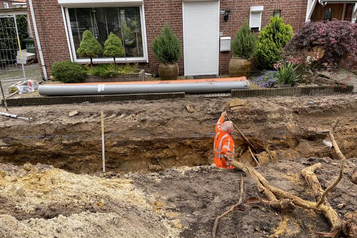 Opnieuw leiding geraakt tijdens werkzaamheden
