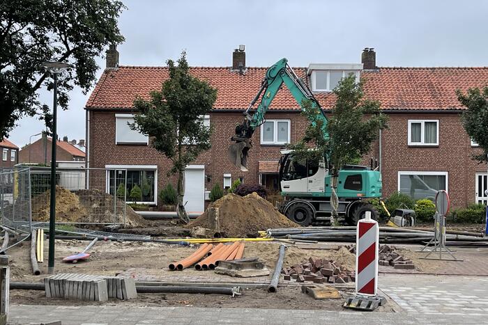 Opnieuw leiding geraakt tijdens werkzaamheden