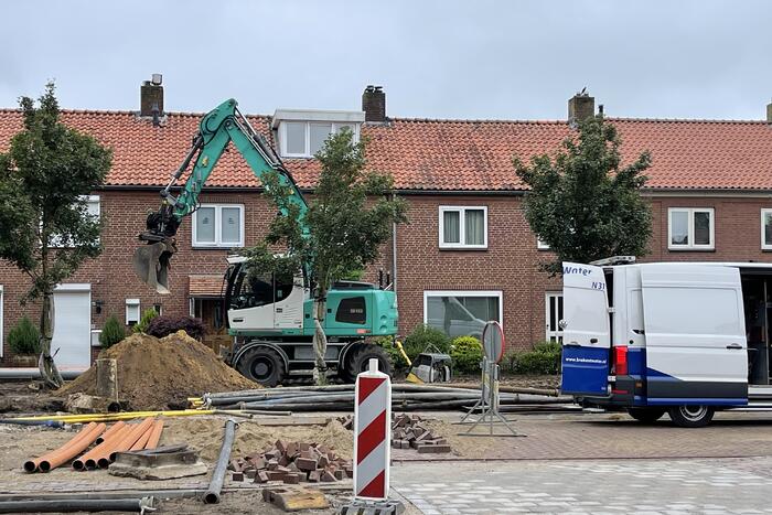 Opnieuw leiding geraakt tijdens werkzaamheden