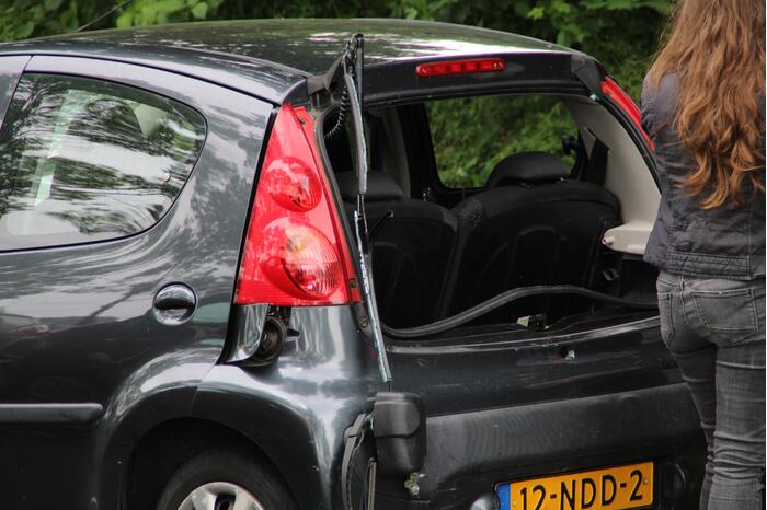 Vier personenwagens betrokken bij kop-staartaanrijding