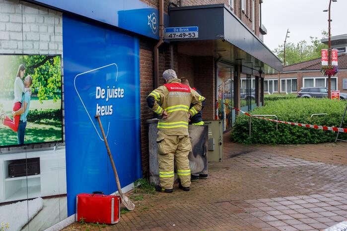 Markt zonder stroom na brand in elektriciteitskast