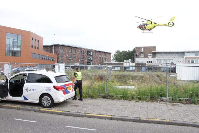 Traumahelikopter landt voor incident