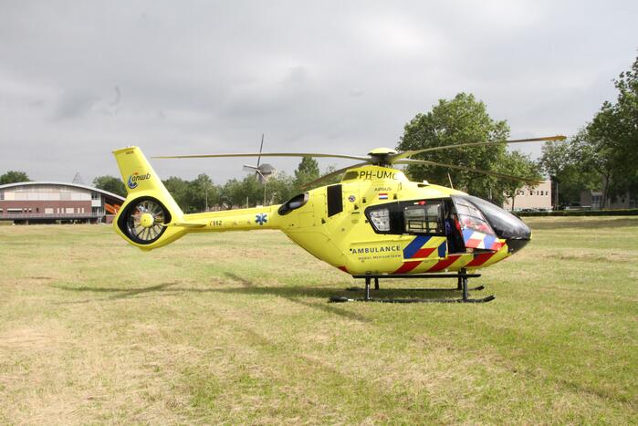 Traumahelikopter landt voor incident