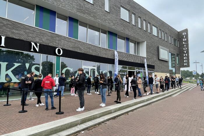 Topdrukte bij testen voor toegang