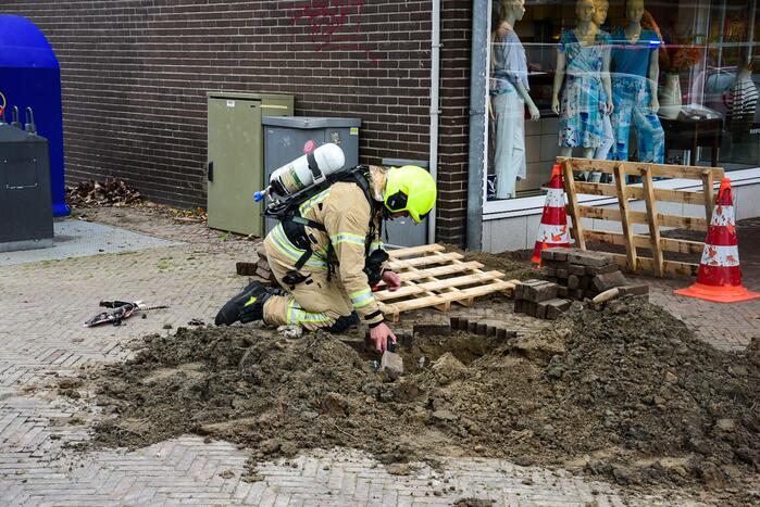 Stratenmakers veroorzaken gaslekkage