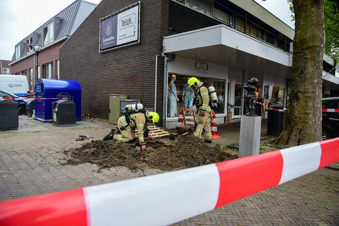 Stratenmakers veroorzaken gaslekkage