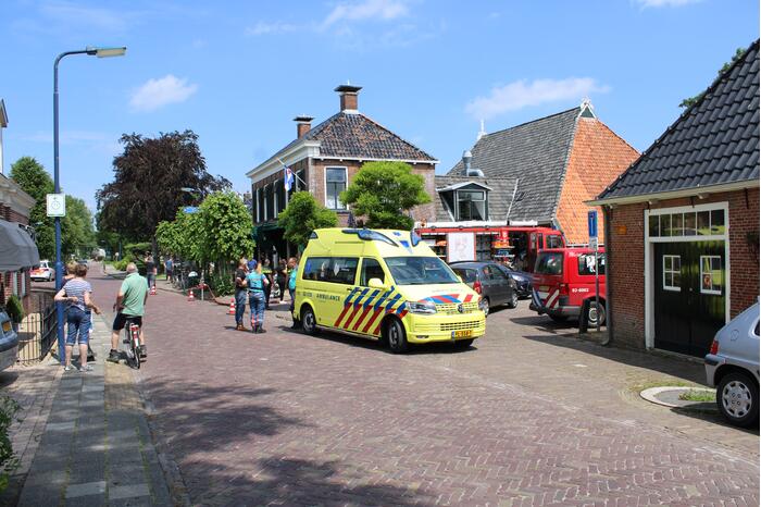 Brand in keuken van eetcafé