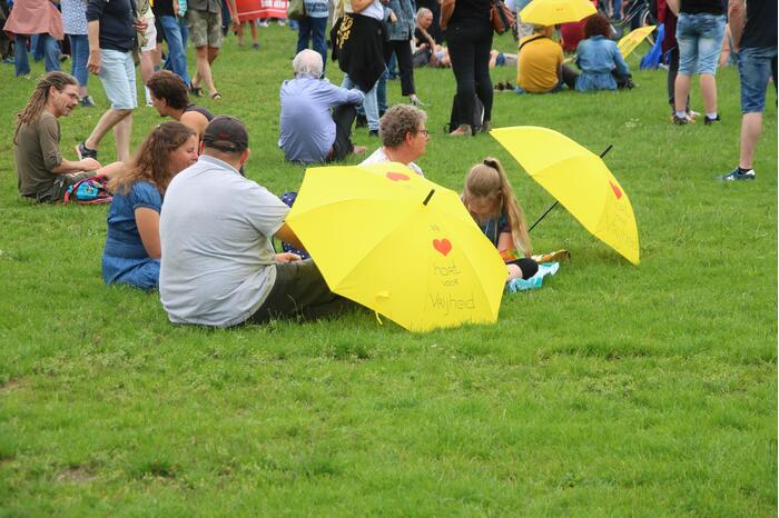 Demonstratie tegen vaccineren van kinderen