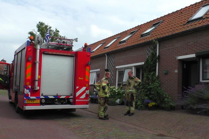 #Goes Brandweer doet onderzoek in woning Mattheus Smallegangesbuurt Goes.