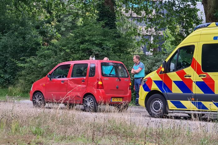 Ongeval na verlaten van parkeerplaats
