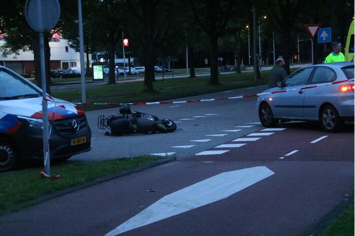 Persoon gecontroleerd na ongeval met scooter