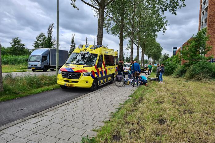Fietser gewond na val met fiets