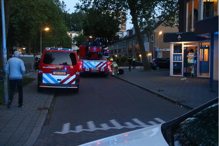 Brand in keuken van flatwoning