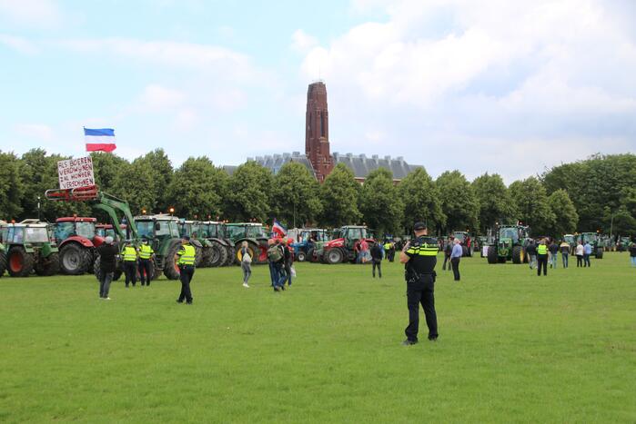Eerste boeren arriveren op demonstratieterrein