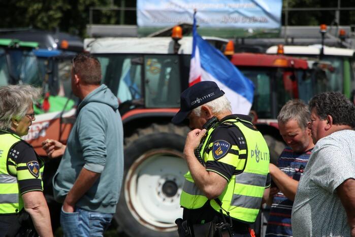 Eerste boeren arriveren op demonstratieterrein