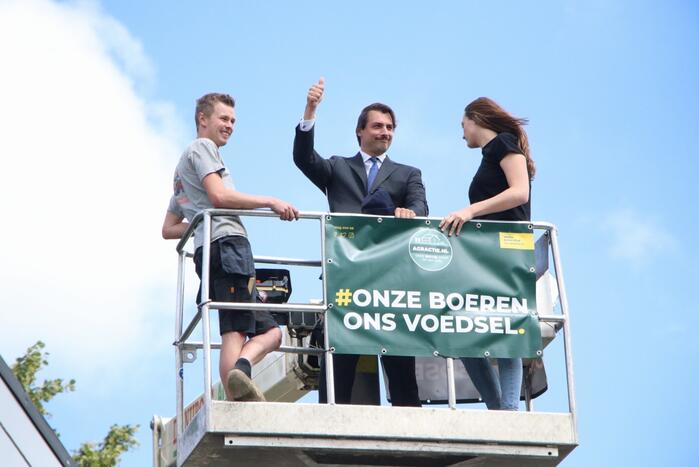 Eerste boeren arriveren op demonstratieterrein