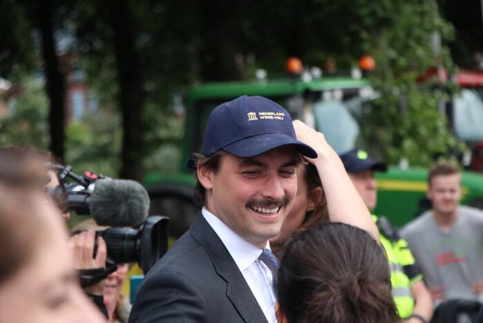 Eerste boeren arriveren op demonstratieterrein
