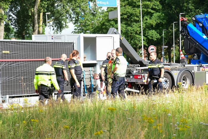Motoragent overleden bij aanrijding met vrachtwagen