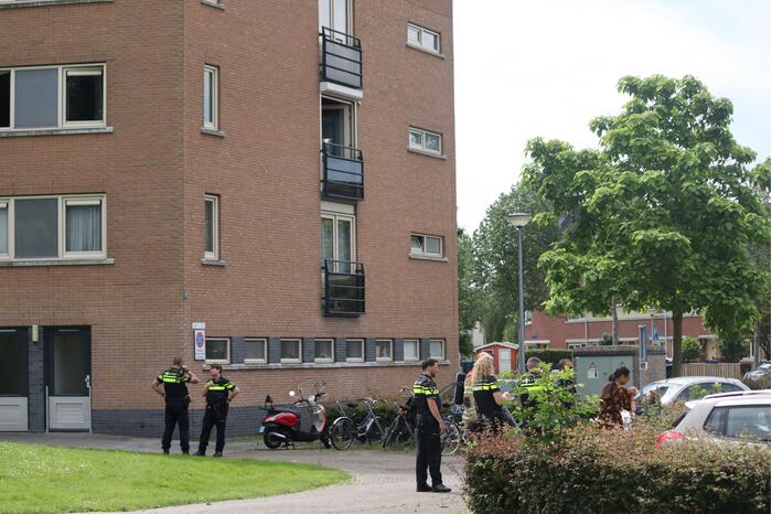 Brand in appartement snel geblust