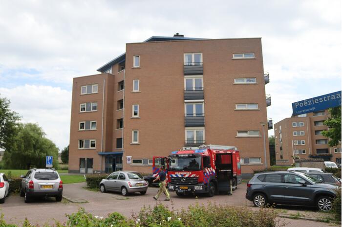 Brand in appartement snel geblust
