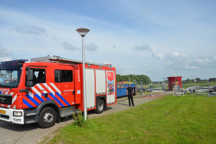 Brand geblust op bouwterrein