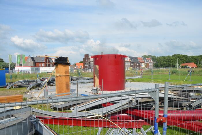 Brand geblust op bouwterrein