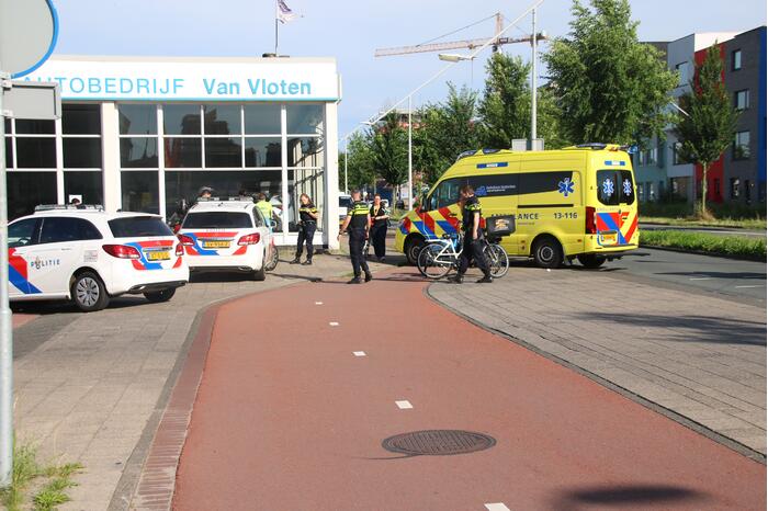 Fietser gewond bij botsing met scooter