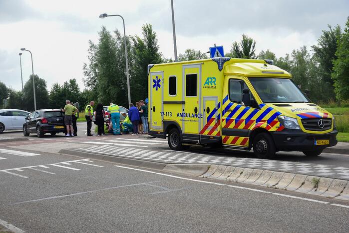 fietsster aangereden door auto