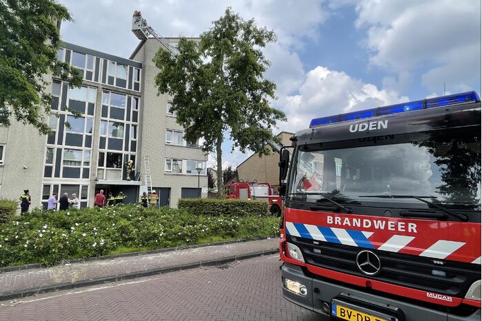 Brand in appartement na dakreparatie