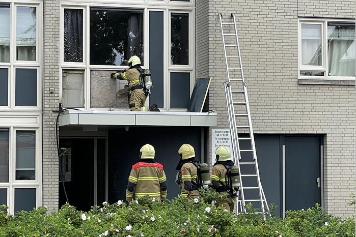Brand in appartement na dakreparatie