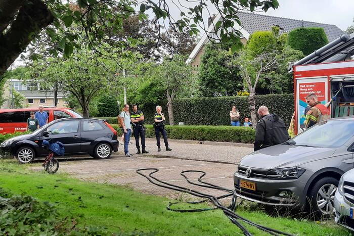 Veel rook bij brand in schuur