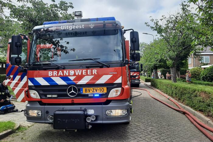 Veel rook bij brand in schuur