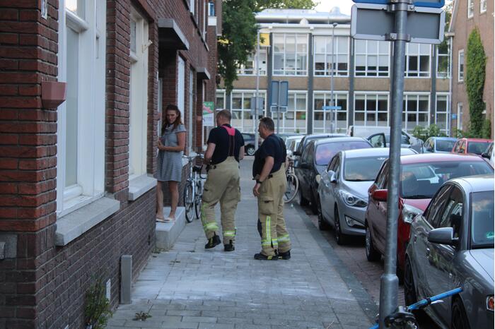 Flinke waterlekkage in leegstaand pand