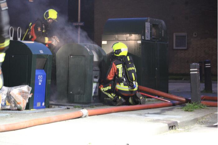 Brand in ondergrondse container