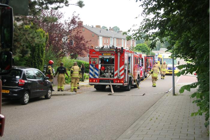 Brand in keuken van woning