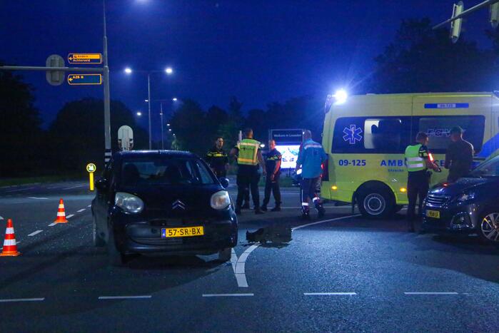 Ongeval tussen twee personenauto's