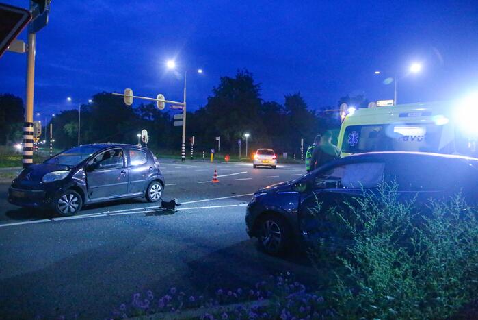 Ongeval tussen twee personenauto's