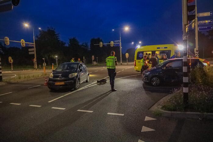 Ongeval tussen twee personenauto's