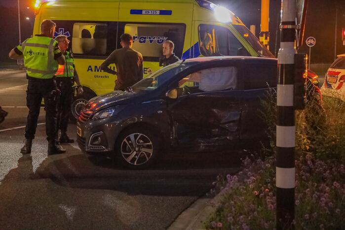 Ongeval tussen twee personenauto's