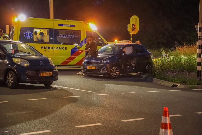 Ongeval tussen twee personenauto's