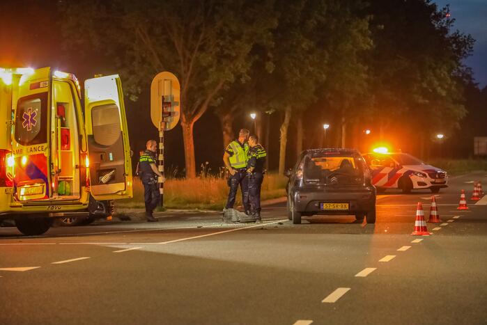 Ongeval tussen twee personenauto's