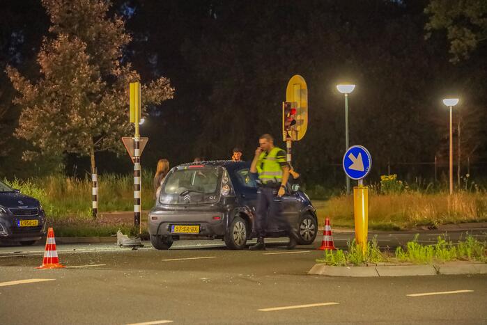 Ongeval tussen twee personenauto's