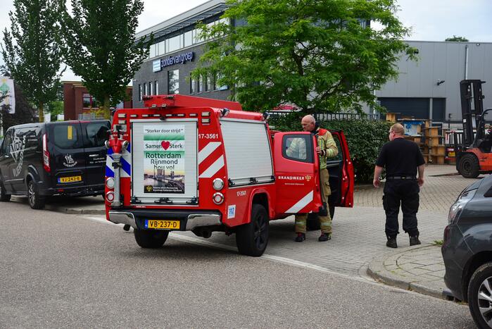 Brand in accupack heftruck