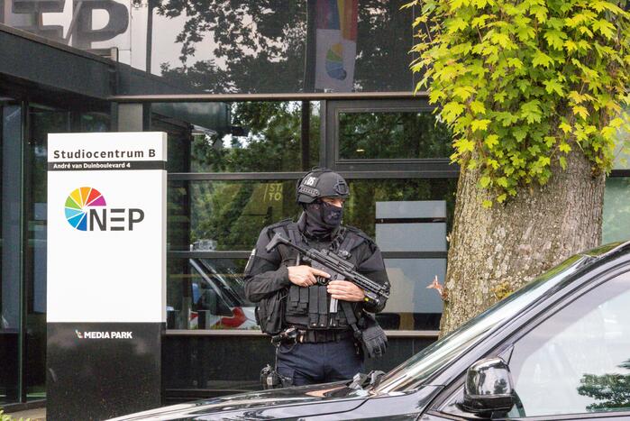 Mediapark zwaar beveiligd voor opnames RTL Boulevard