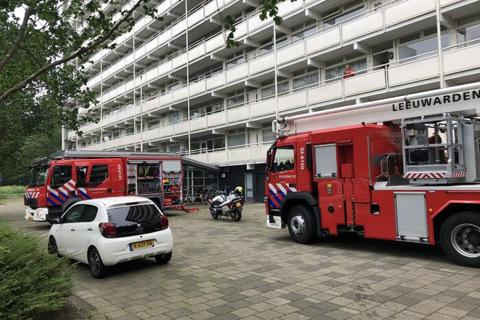 Brand op negende verdieping flatgebouw