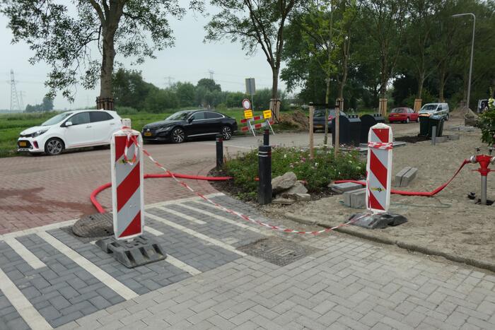 Waterlekkage ontstaan bij werkzaamheden